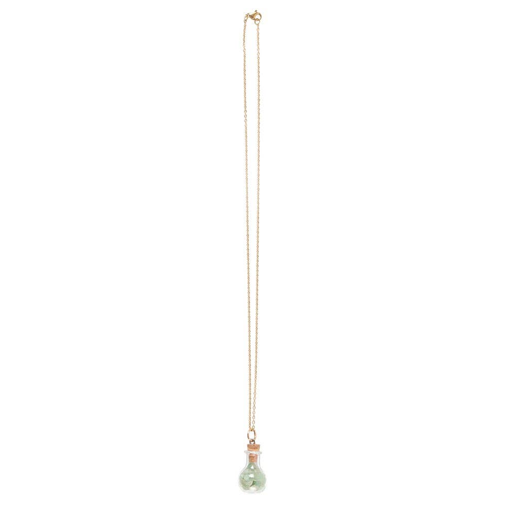 Green Witch Aventurine Potion Bottle Necklace