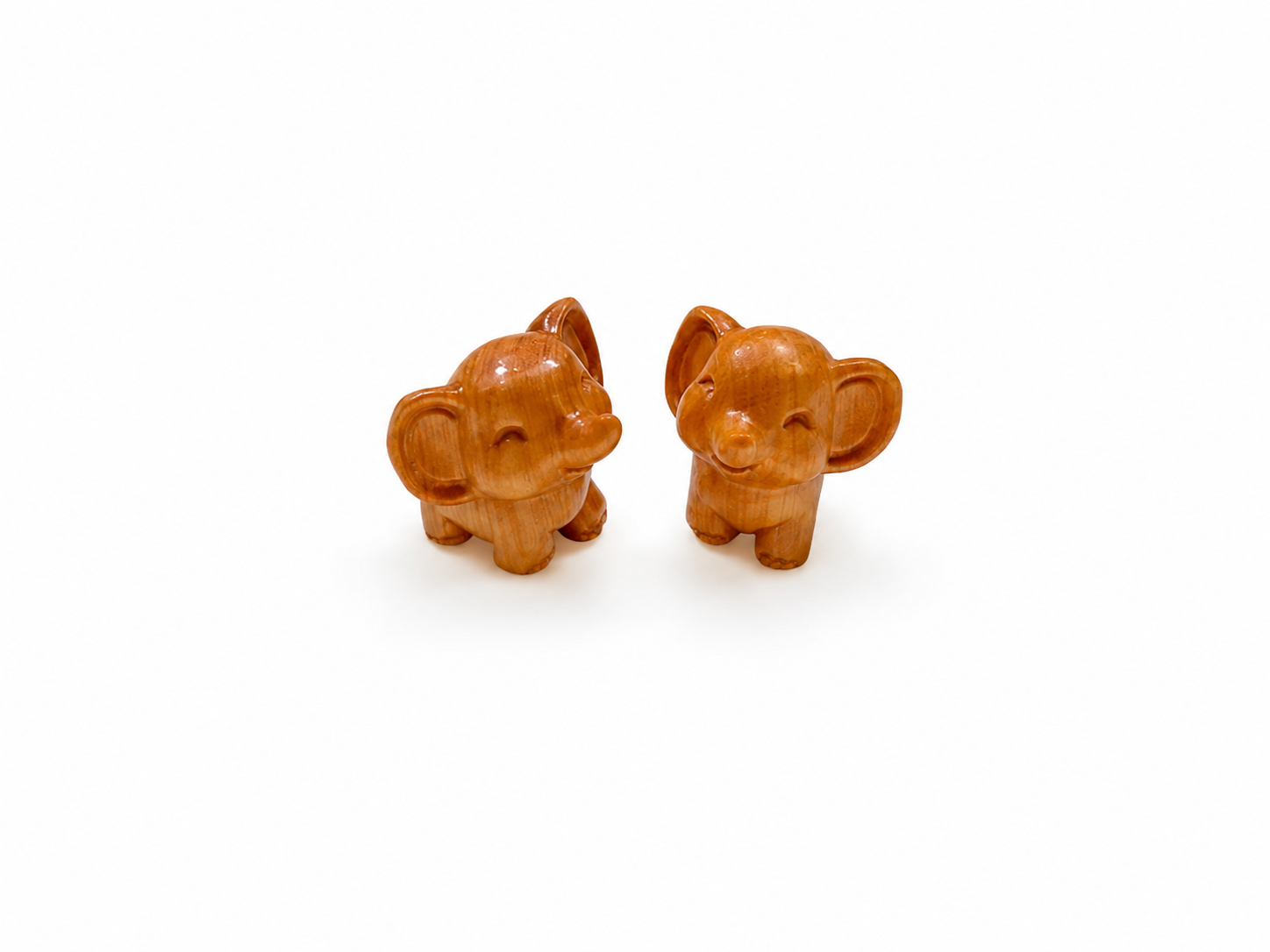 Mini Wooden Elephant Ornament
