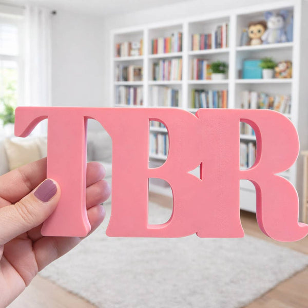 TBR Bookshelf Sign Decor