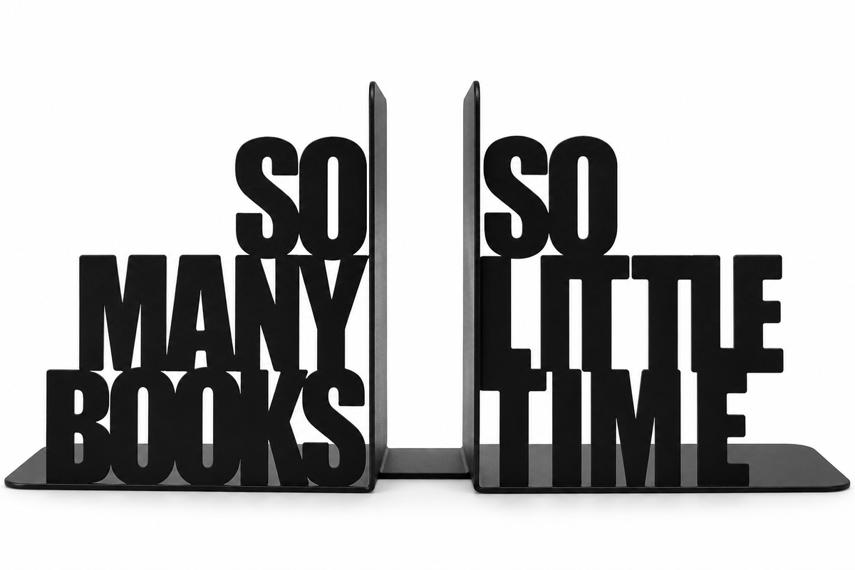 "So Many Books" Bookends