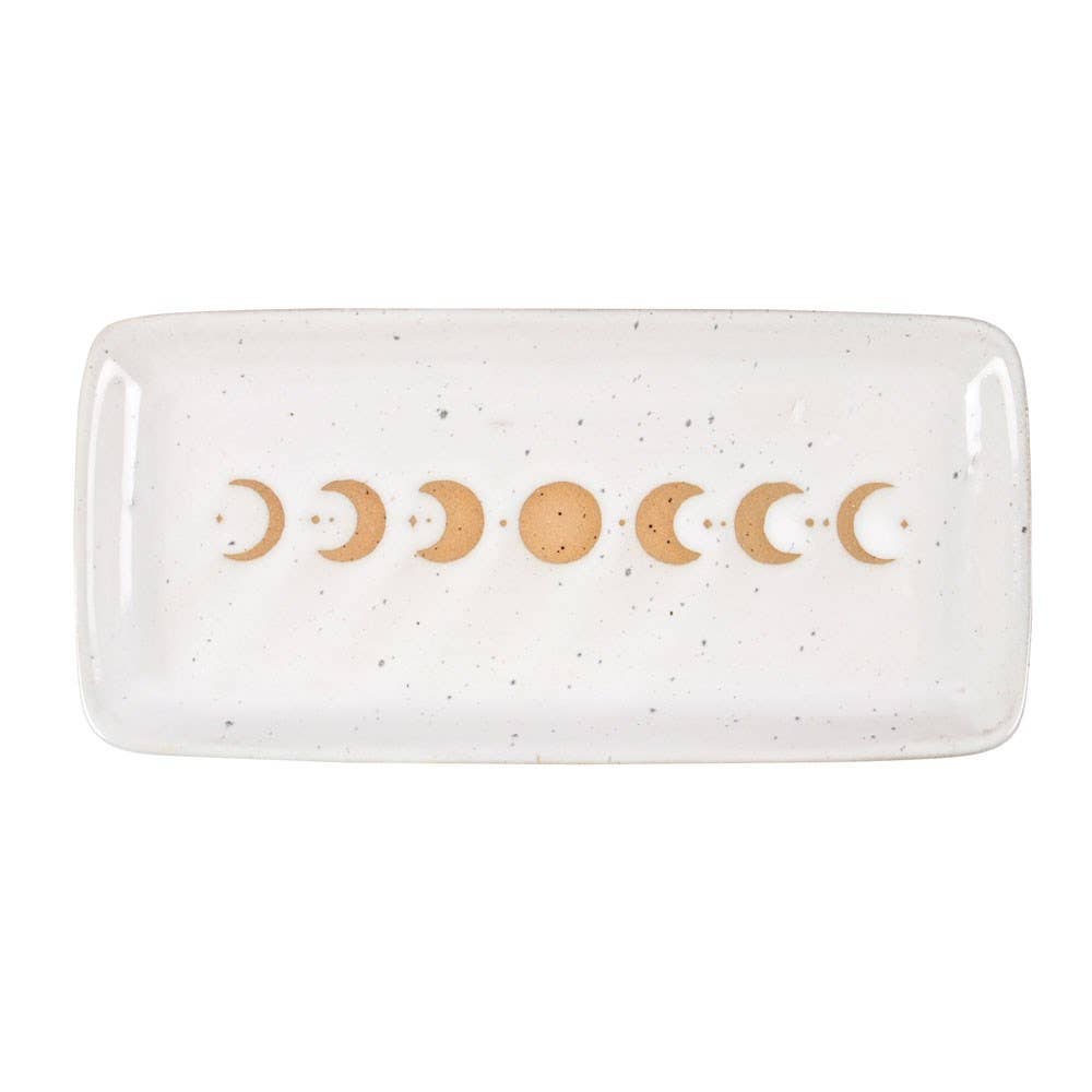 Moon Phase Ceramic Trinket Tray 17cm