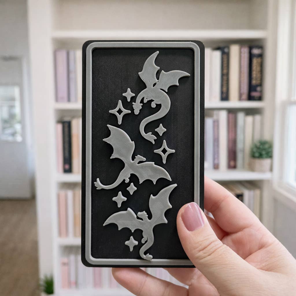 Dragon Fantasy Bookshelf Sign Decor