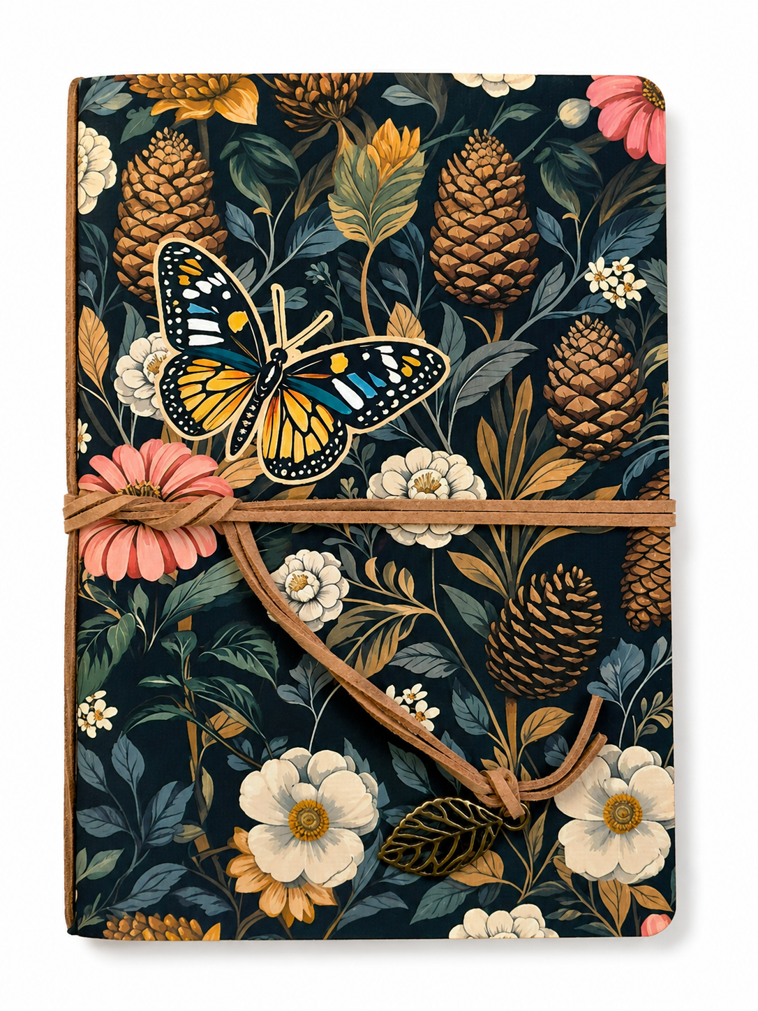 Butterfly & Pinecones Notebook