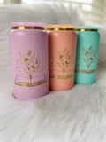 Floral Book Engraved 16oz Tumbler w/ Straw