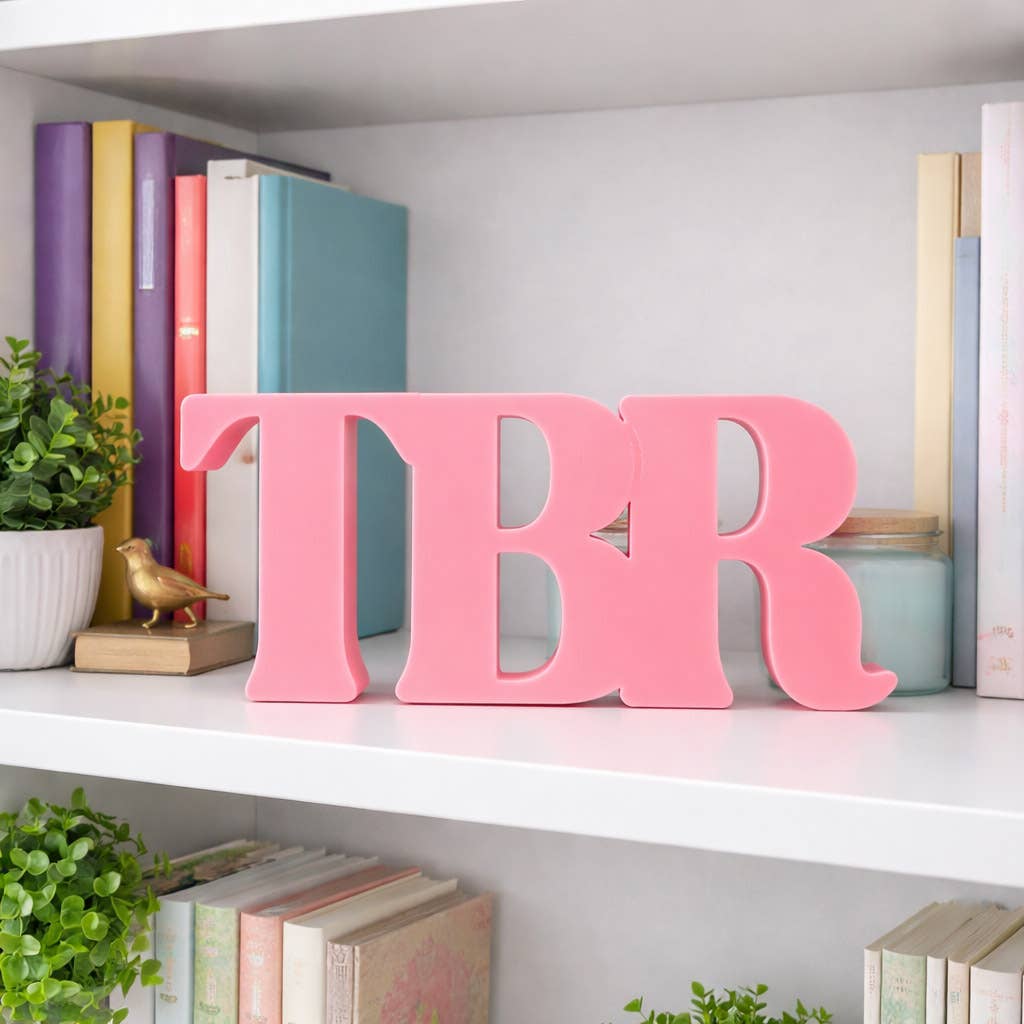 TBR Bookshelf Sign Decor