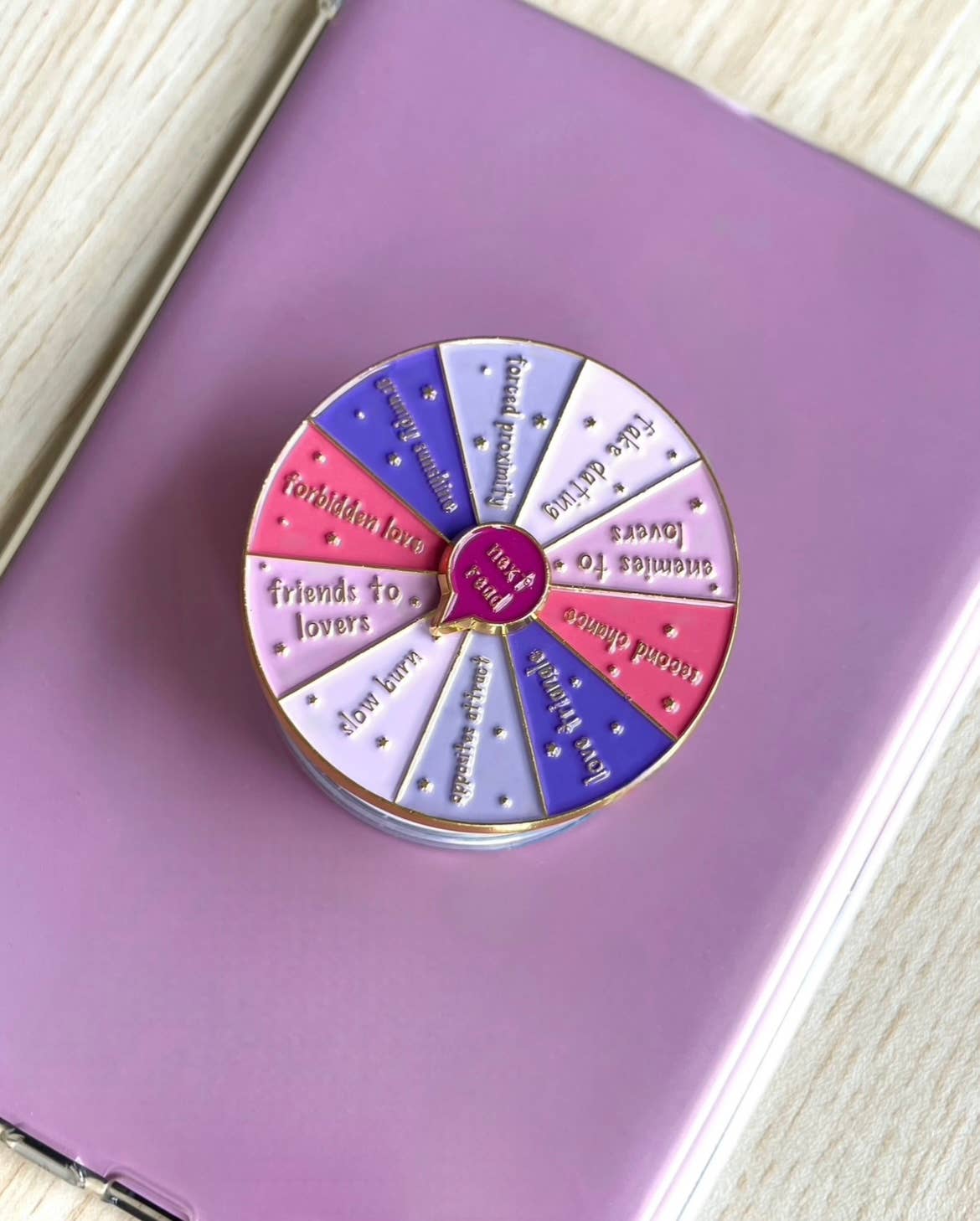 Romance Tropes Genre Color Wheel Kindle Grip | Book Lover