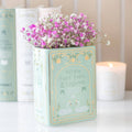 Green Book Shaped Flower Vase