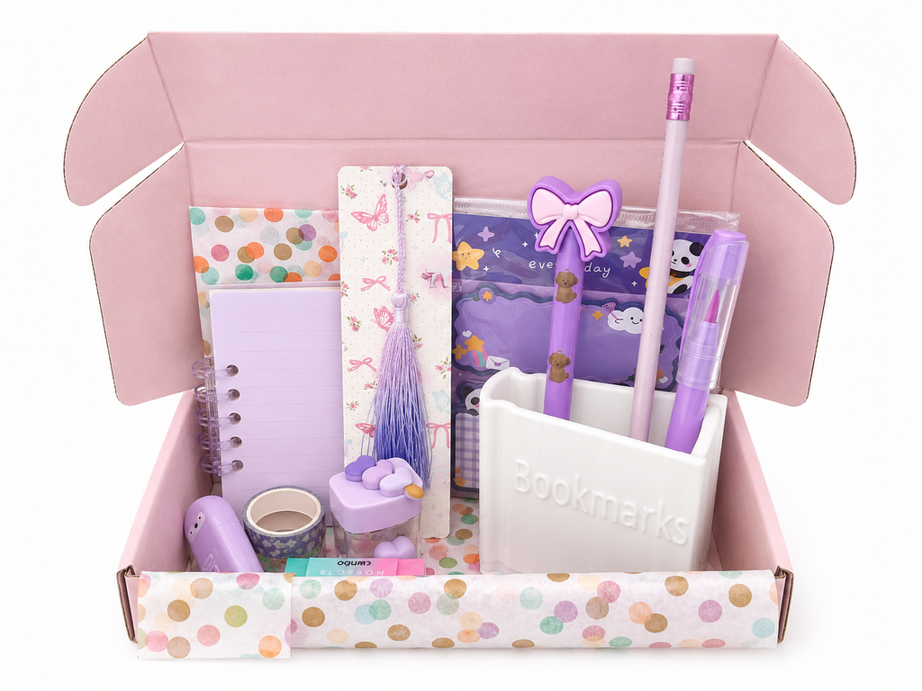Purple Bookish Stationary Bundle