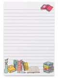 Book Themed Note Pad