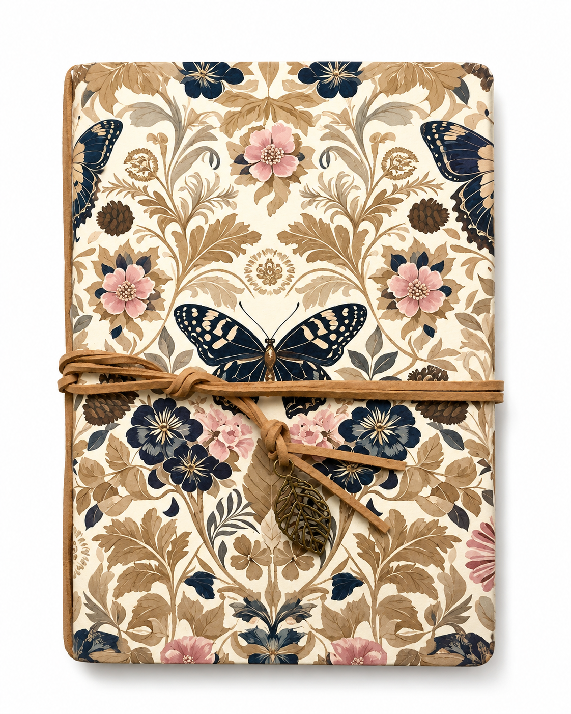 Butterfly Navy & Beige Notebook