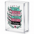 Book Stack Acrylic Vase