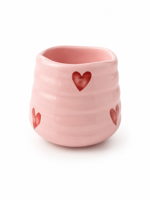 Blush Heart Pot