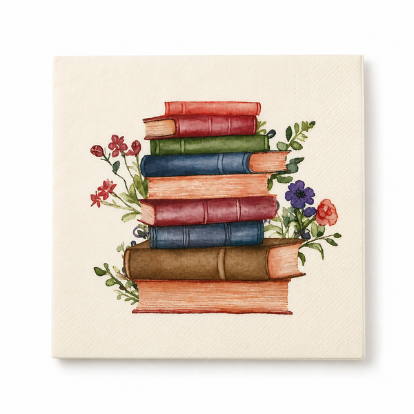 Book Themed Serviettes - 50% Off