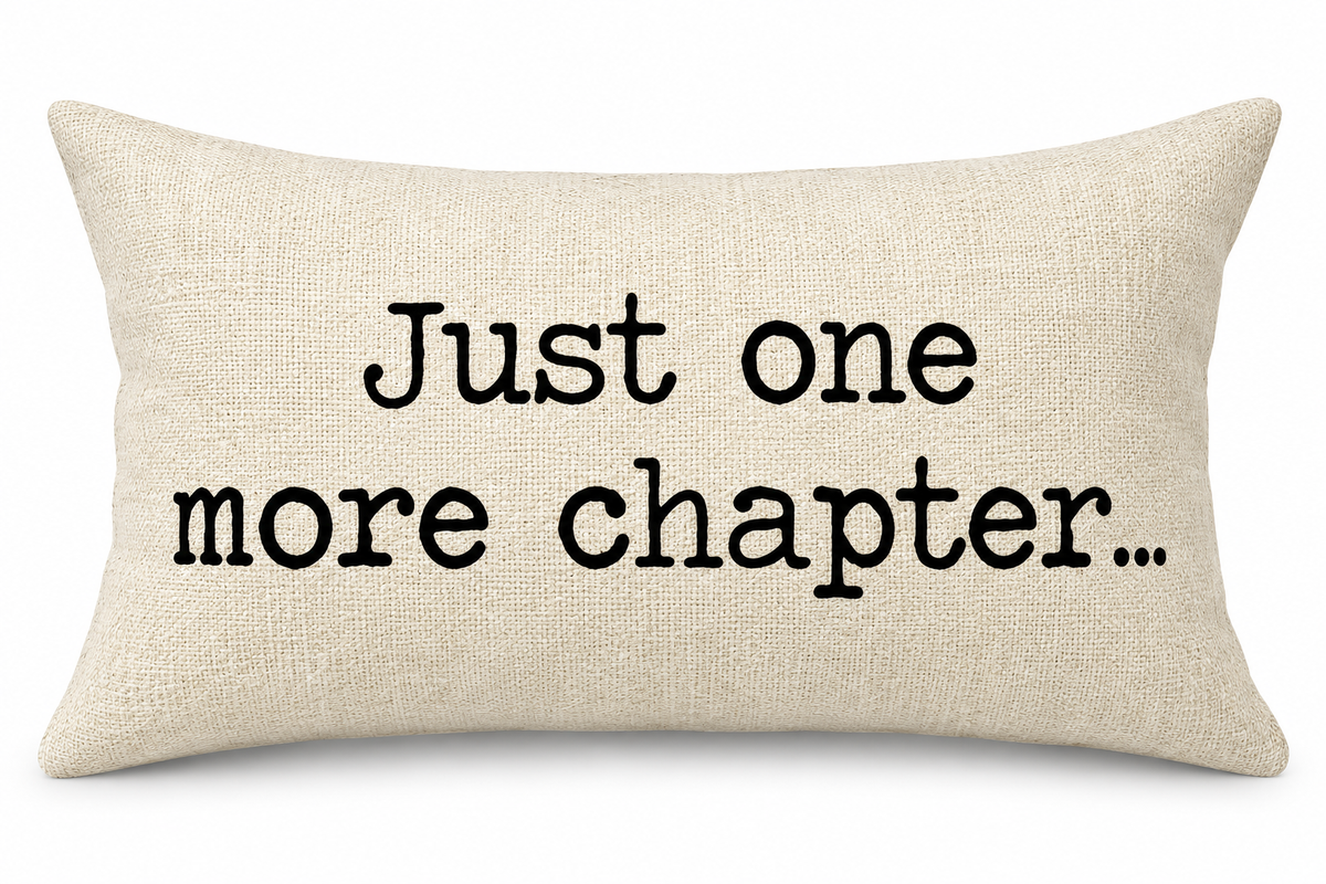 Just One More Chapter Cushion