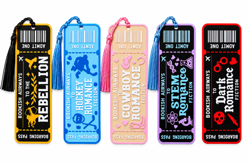 Boarding Pass Trope & Library Card Bookmarks