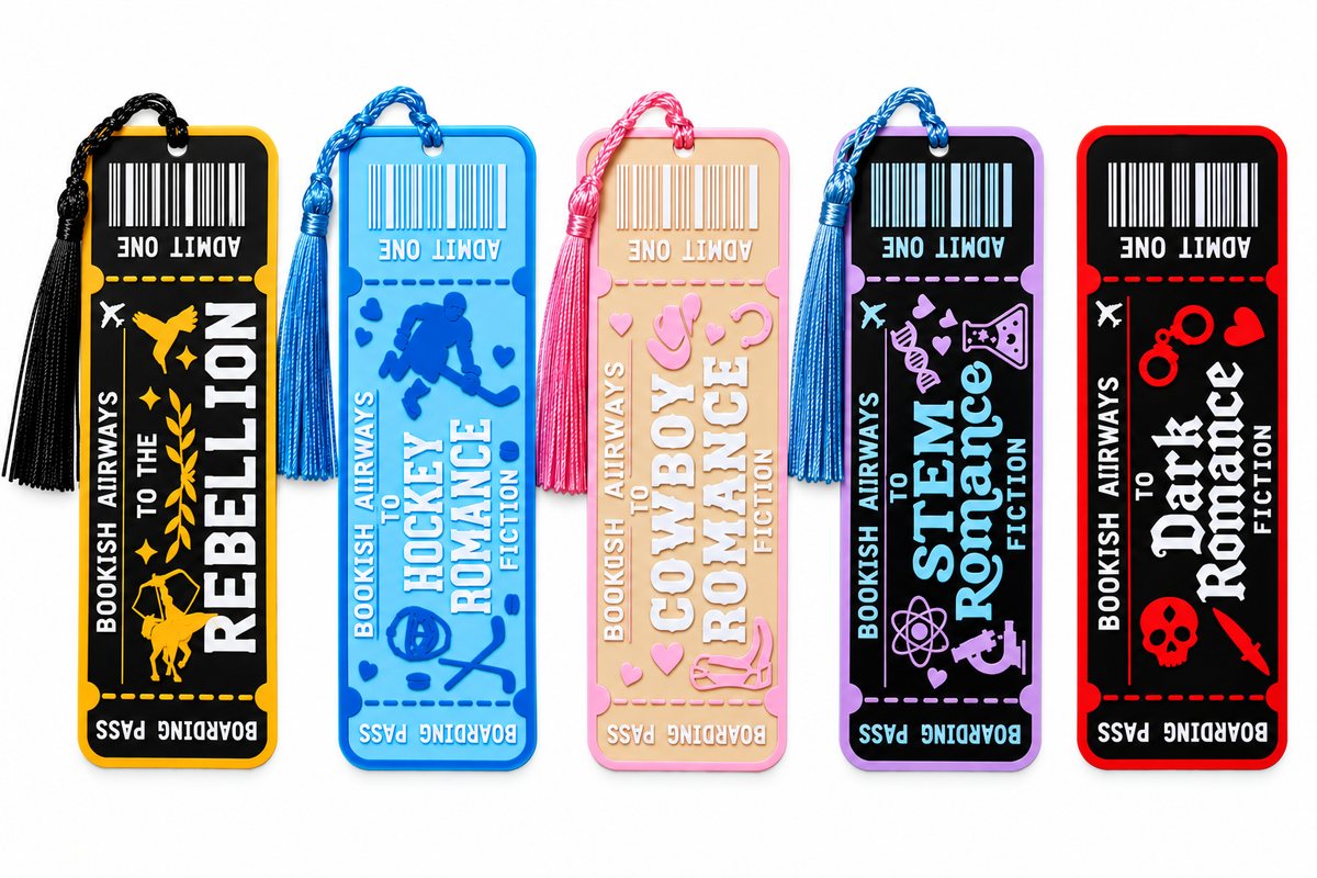 Boarding Pass Trope & Library Card Bookmarks