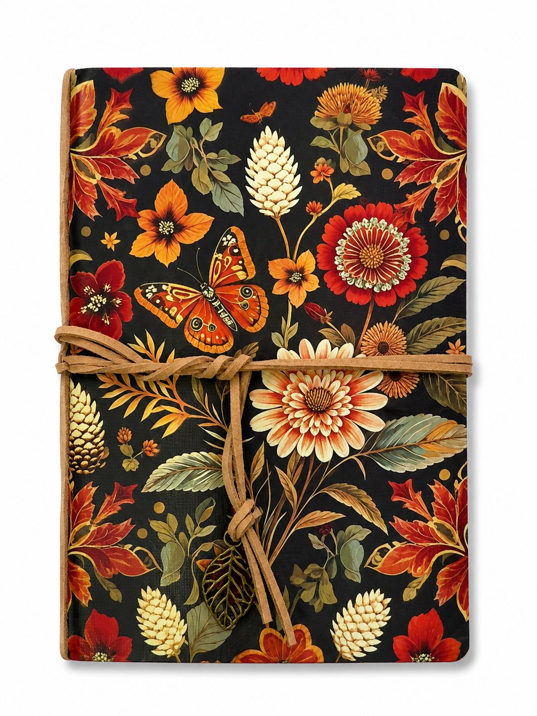 Butterfly Red & Orange Notebook