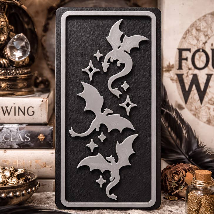 Dragon Fantasy Bookshelf Sign Decor