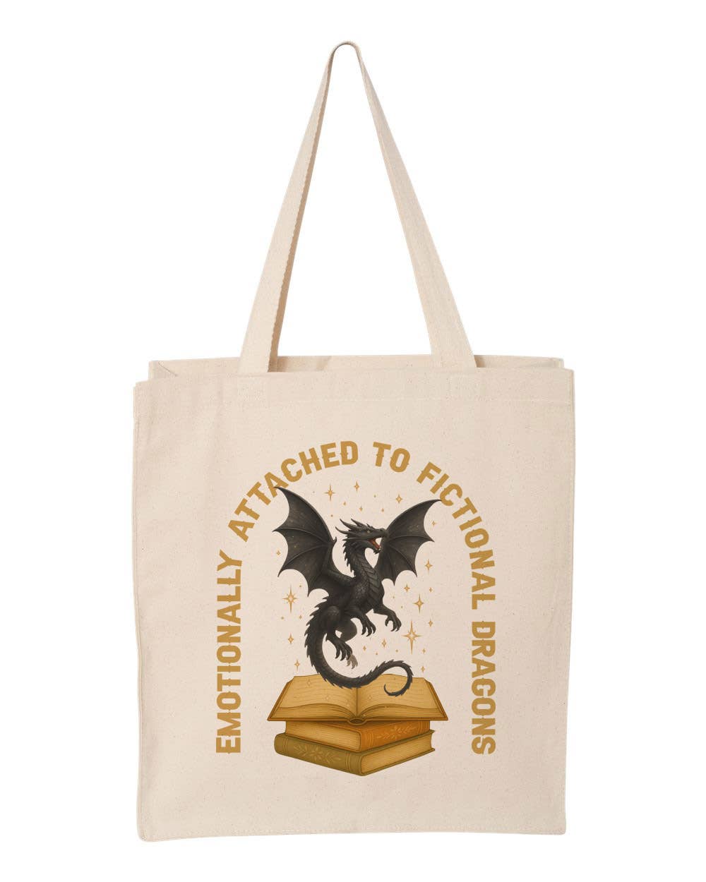 Emotionally Attached Fictional Dragons Canvas Tote