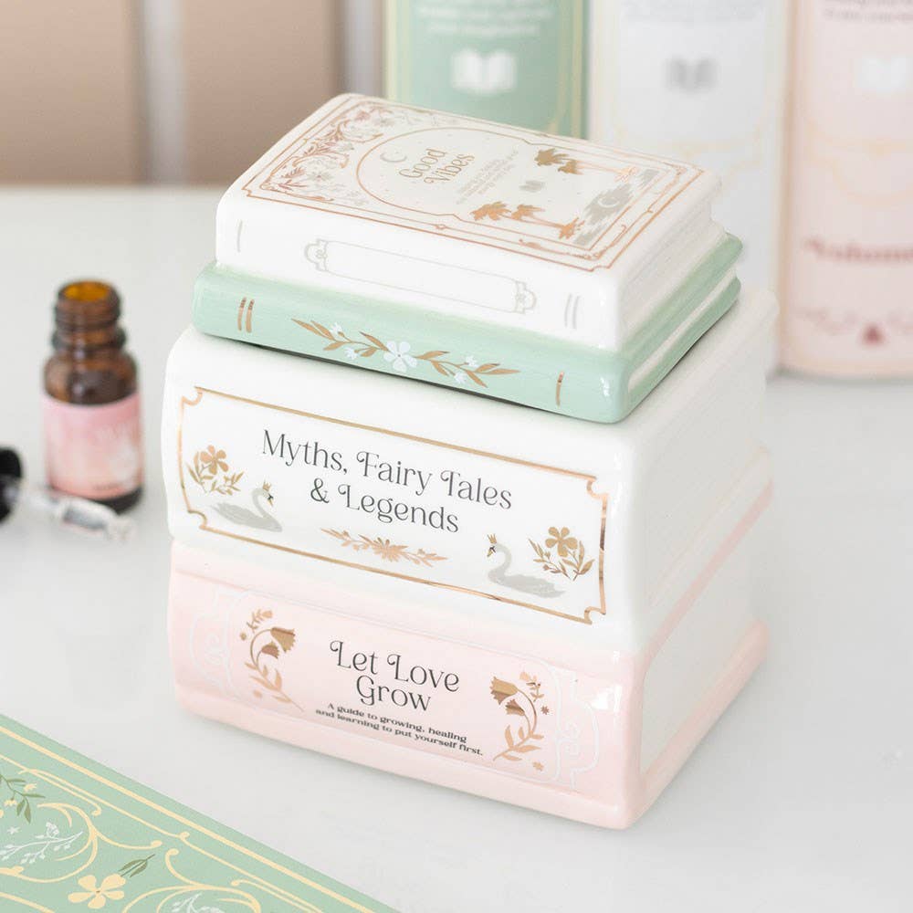 Book Stack Oil Burner